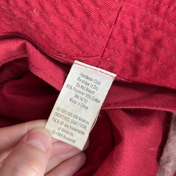 Vintage 90's Kids Pokemon Nintendo Bucket Hat Cap - Picture 8 of 10